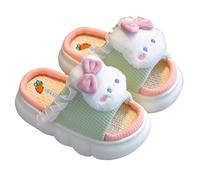 SoLu DAY8 Pantofole Bambino Invernali Pelose Antiscivolo Comode Calde Morbide Ciabatte Bambini Invernale Interno Casa Casuale Animal Mignon Ragazzo Scarpe (Light Green, 41)
