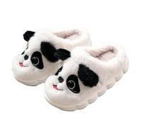 SoLu DAY8 Pantofole Bambino Invernali Pelose Chiuse Antiscivolo Morbide Calde Comode Peluche Ciabatte Bambina Inverno Interno Casa Casuale Mignon Animal Ragazza Scarpa (White, 30)