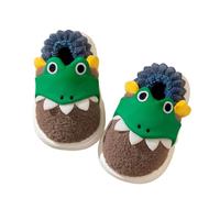 SoLu DAY8 Pantofole Invernali Bambino Pelose Antiscivolo Chiuse Morbide Comode Calde Peluche Ciabatte Bambini Invernale Casuale Casa Interno Animal Mignon Ragazzo Scarpe (Coffee, 30 Little Child)