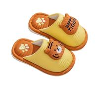 SoLu DAY8 Pantofole Invernali Bambino Pelose Chiuse Antiscivolo Comode Morbide Calde Ciabatte Bambina Inverno Casuale Casa Interno Animal Mignon Ragazzo Scarpe (Yellow, 30 Little Child)