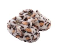 SoLu DAY8 Pantofole Pelose Bambina Invernali Antiscivolo Morbide Comode Calde Peluche Ciabatte Inverno Bambino Felpate Eleganti Interno Casa Casuale Mignon Animal Scarpe (Brown, 26 Toddler)