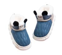 SoLu DAY8 Pantofole Pelose Bambina Invernali Antiscivolo Morbide Peluche Comode Calde Chiuse Ciabatte Bambino Inverno Felpate Eleganti Interno Casa Casuale Mignon Animal Scarpe (Blue, 26)