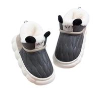 SoLu DAY8 Pantofole Pelose Bambina Invernali Antiscivolo Morbide Peluche Comode Calde Chiuse Ciabatte Bambino Inverno Felpate Eleganti Interno Casa Casuale Mignon Animal Scarpe (Brown, 26)