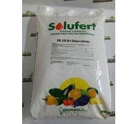 Solufert 20.10.0+2MgO+Micro - Concime idrosolubile per fertirrigazione - Pavoni