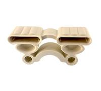 Soluko - Kit 4 Supporti ammortizzati porta doghe da 38mm a 2 posti mod. SEBS