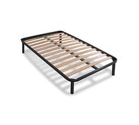Soluko - Rete Doga Ortopedica Kos Letto una Piazza e Mezza 120x190 h35 con 4 Piedi Smontabili, Struttura portante in Acciaio