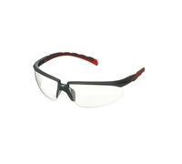 3M S2001SGAF-RED - Occhiali protettivi con anti appannamento, protezione antigraffio rosso, grigio, DIN EN 166, multicolore, universali