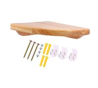 SOLUSTRE 1 Set Mensola Angolare per Bagno Galleggiante Decorativo per Muro per Spazzolino e Oggetti Design Multifunzionale