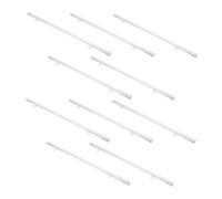 SOLUSTRE 10 Pezzi Asta Di Sospensione Domestico Binario Per Cornice Per Poster Barra Di Strip Poster Supporto Per Scorrimento Poster Supporto Per Manifesti Sbarra Arredamento Bianca Pvc