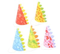 SOLUSTRE 10 Pezzi Cappello Di Compleanno Che Fa i Primi Passi Dinosauri Cappello Per Cappelli Da Festa Di Compleanno Costume Da Dinosauro Per Ragazzo Primo Carta