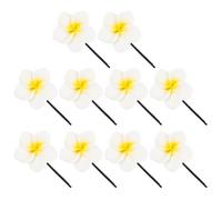 SOLUSTRE 10 Pezzi Fermaglio Fiore in Resina Bianca Forcine Chioma da Donna Accessorio Creativo Copricapo per Occasioni Speciali Ragazza Sicuro Ecologico