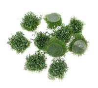 SOLUSTRE 10 Pezzi per Modellismo, Miniatura Decorativa Bianca in Plastica e Nylon, Simulazione Realistica, per Diorama e Layout Ferroviario, DIY e Decorazione Paesaggistica