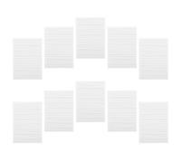 SOLUSTRE 10 Pezzi Quaderno per Scrivere in Inglese per 10 Quaderni da 500 Pagine, Carta Bianca a Doppia Faccia con Segni Tratteggiati e Centrale, Resistente a Cancellature Frequenti, per