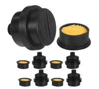 SOLUSTRE 10 Set Silenziatore per Compressore Aria senza Olio, Accessorio per Mini Pompa Aria e Compressore, Plastico Nero, Rotondo, per Uso Domestico e Cliniche