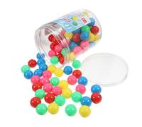 SOLUSTRE 100 Palline di Plastica Colorate e Vuote da 20mm per Giochi Matematici e Problemi di Probabilità, Materiale Sicuro per Ragazzo Ragazza e Studenti Elementari
