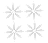 SOLUSTRE 100 Pezzi Infila Ago per Punto Croce in Acciaio Inox, Accessorio per Cucito a Mano, Strumento Leggero e Pratico, per Anziani e Appassionati di Ricamo Fai da Te