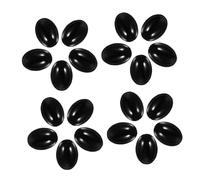 SOLUSTRE 100 Pezzi Occhi di Bambola di Plastica Ovali Neri 10x15 Mm Accessori Fai da Te per Ragazzo Ragazza attività Creative Regali Compleanno Festa Ragazzo Ragazza