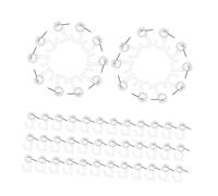SOLUSTRE 100 Pezzi Push Pin Trasparenti con Ganci per Spille da Bacheca Resistenti per Foto e Decorazioni Leggere per e Scuola