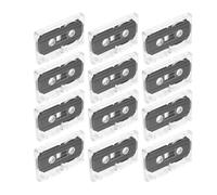 SOLUSTRE 12 Pezzi Cassette Audio Vergini da 60 Minuti, Registrabili e Portatili in Plastica, per Ufficio e Eventi All'aperto