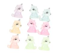 SOLUSTRE 12 pezzi Decorazione Unicorno Figurine Adorabili per Auto e DIY Accessori Car Dashboard Decorativi