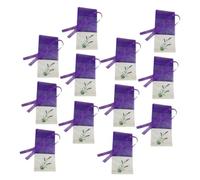 SOLUSTRE 12pezzi Sacchetto Vuoto in Rete Coulisse Sacchetto Garza e Portatile Autolegante per Contenere Grani Lavanda Essiccati Utilizzabile per Confezionare Spezie e Altri Prodotti