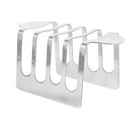 SOLUSTRE 1pezzi Supporto Per Fette Di Pane Vassoio Per Colazione Ripiano Per Servire Cibo Realizzato in Acciaio Inossidabile Stabile e Durevole Design Elegante Per Uso Quotidiano e Speciali