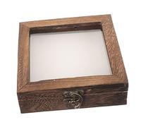 SOLUSTRE 1set Scatole Per Esemplari Legno Teca Espositiva Per Farfalle e Di Insetti Con Spazio Ampio e Lavorazione Di Qualità Colore Carbonato Legno Di Paulownia