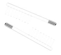 SOLUSTRE 2 pezzi Accessorio Tubo Vetro per Bacchetta Elettrodo Alta Frequenza Compatibile con Dispositivo Viso Ricambio Resistenti e Duraturi per Pettine Elettrico Terapia