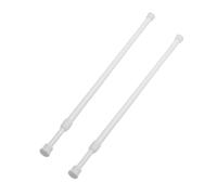 SOLUSTRE 2 pezzi Asta Tende Estensibile Bastone Telescopico Regolabile in Plastica Asta Tensione per Bagno Camera Cucina Balcone