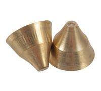 SOLUSTRE 2 Pezzi Campanelle in Rame Strumento a Percussione Tradizionale Suono Ricco e Forte Design Classico e Stile Tradizionale per Musica Yoga e Decorazioni Natalizie