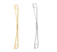 SOLUSTRE 2 pezzi Clip per Cardigan e Maglione in Rame Oro e Argento Fermaglio Collare Elegante per Accessorio Abbigliamento Facile da Usare per Occasioni Formali e Casual