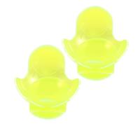 SOLUSTRE 2 Pezzi Clip per Palline da Tennis Portatile in ABS Giallo, Facile da Installare Alta visibilità, per Allenamenti e Partite nei Parchi