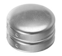 SOLUSTRE 2 Pezzi Copertura in Metallo per Palo di Avvertimento Ø76 Mm, Tappi Riutilizzabili per Colonna di Sicurezza Esterna, Protezione Resistente per Recinzioni e Segnaletica da Giardino