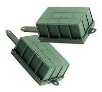 SOLUSTRE 2 Pezzi Gabbia Floreale in Plastica Fenolica Verde Leggera e Facile da Assorbire, Accessorio per Composizioni Floreali da Negozio e Matrimonio