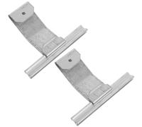 SOLUSTRE 2 Pezzi Ganci e Applicazione Versatile per Tapparelle Avvolgibili in Ferro Zincato Argento a J Installazione Facile e Porte Scorrevoli per Serrande e Finestre