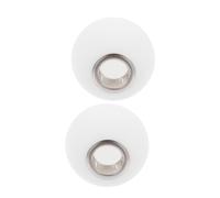 SOLUSTRE 2 Pezzi Paralume in Vetro Paralume Tondo Bianco Latte Smerigliato per Lampade Sospensione e Parete Vetro Premium per Illuminazione e Nordica