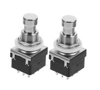 SOLUSTRE 2 Pezzi Pedale per Chitarra in Metallo Tappo Interruttore a Pedale e Copri Pulsanti per Effetti, Compatibile Vari Modelli, per Transizioni Fluide Durante le Colore Casuale