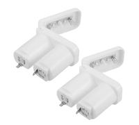 SOLUSTRE 2 Pezzi Scatola Porta Batterie per Scaldabagno a Gas in Plastica Bianca, Leggera e Portatile, per Scaldabagni a Camera Stagna, per Uso in Viaggio