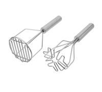 SOLUSTRE 2 Pezzi Schiacciapatate Acciaio Inossidabile Strumento Manuale per Purè e Verdure Design Compatto e Facile da per Avocado e Frutta Utensile Versatile e Resistente