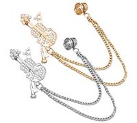 SOLUSTRE 2 pezzi Spilla Violino da Donna Oro e Argento Fermaglio Robusto per Abiti Borse e Sciarpe Accessorio Musicale Elegante e Facile da Fissare