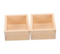 SOLUSTRE 2 pezzi Vasi Quadrati in Fioriere Rustic per Piante Contenitori Decorativi Fioriere Resistenti e Pratiche Idee Regalo Famiglia e Amici