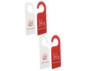 SOLUSTRE 2 Pz non disturbare l'elenco do not disturb della maniglia della porta dell'hotel pendente della porta della camera d'albergo grucce doppia etichetta della porta laterale pvc