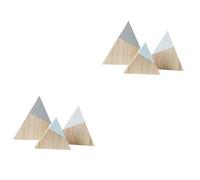 SOLUSTRE 2 Set Decorazioni in Legno per La Casa Decorazioni per La Casa Decorazioni in Stile Fattoria Decorazioni per La Casa Decorazioni da Tavolo Decorazioni con Numeri per 3 Pezzi*2