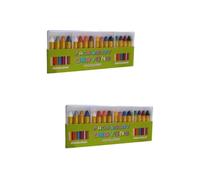 SOLUSTRE 2 Set Pastelli per Trucco Viso e Corpo a Cera Oleosa, 16 Colori Facili da Usare e Pulire, e Feste di Halloween