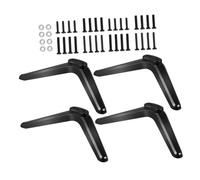 SOLUSTRE 2 set Supporto Tv da Base Piedistallo per Schermi Piatto Montaggio Stabile con Viti per Soggiorno e Camera Design Moderno ed