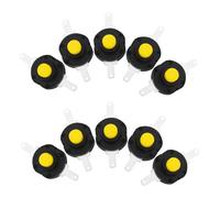 SOLUSTRE 20 pezzi Interruttori Pulsante Auto Bloccanti per Torcia Micro Switch con Pin Dritto in Plastica e Alluminio Ricambio Pulsante Accensione Torcia per Riparazione e Accessori