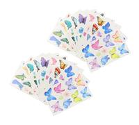 SOLUSTRE 20fogli Farfalle Tatuaggi Trasferimento Adesivi Decalcomanie Finte per Bambina Donna Ragazza Ragazzo Ragazza Adulti Sicuri Fai da Te Party