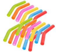 SOLUSTRE 24 Pezzi Tappi di Copertura per Cannuccia in Silicone per Cannucce in Acciaio Inox Riutilizzabili Facili da Trasportare Diametro Interno 8mm