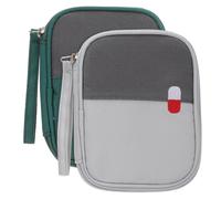 SOLUSTRE 2pezzi Kit Pronto Soccorso Borsa Medicinale Portatile Piccola Custodia per Campeggio Escursionismo Viaggio Casa Ufficio Borsa di Primo Soccorso Mini Porta Medicine