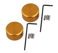 SOLUSTRE 2sets Pedaliere Alluminio Per Chitarra Elettrica Set Toppers Per Effetti Oro Protezione Per Effetto Chitarra